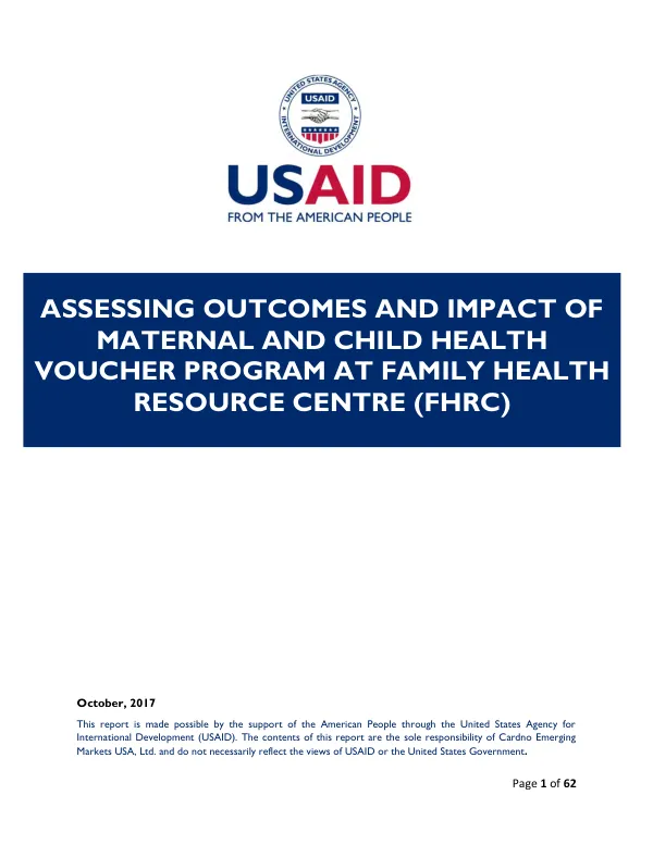 PRODECENTRALIZATION PROGRAM ANNUAL REPORT FY 3 2015. OCTOBER 2014 - SEPTEMBER 2015