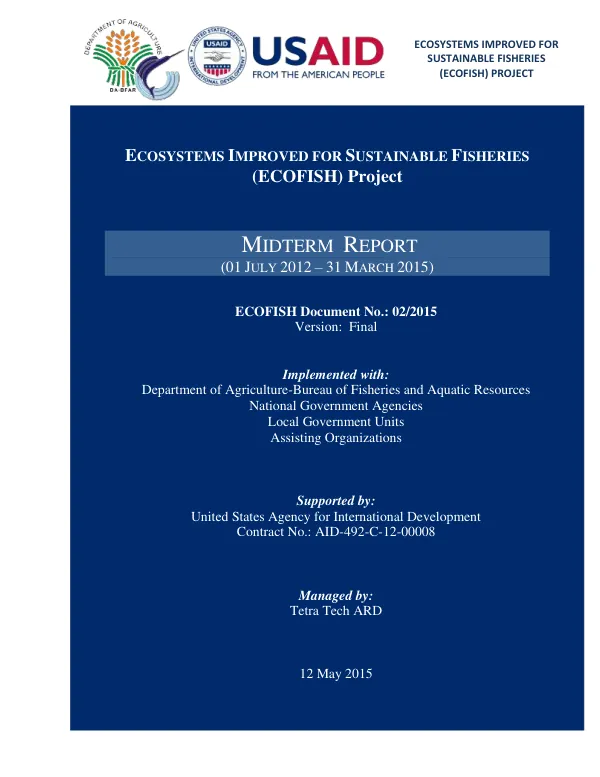 ECOFISH Midterm Report
