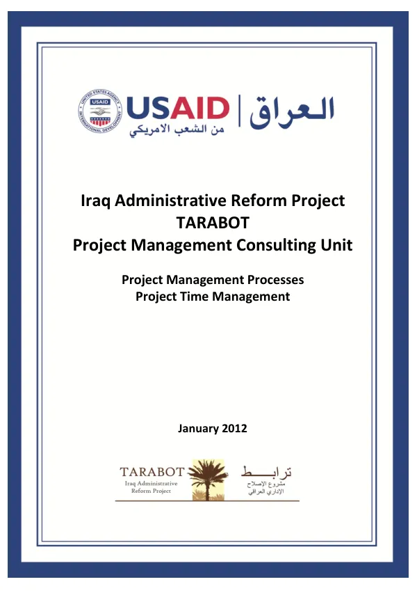 Project management Processes Time