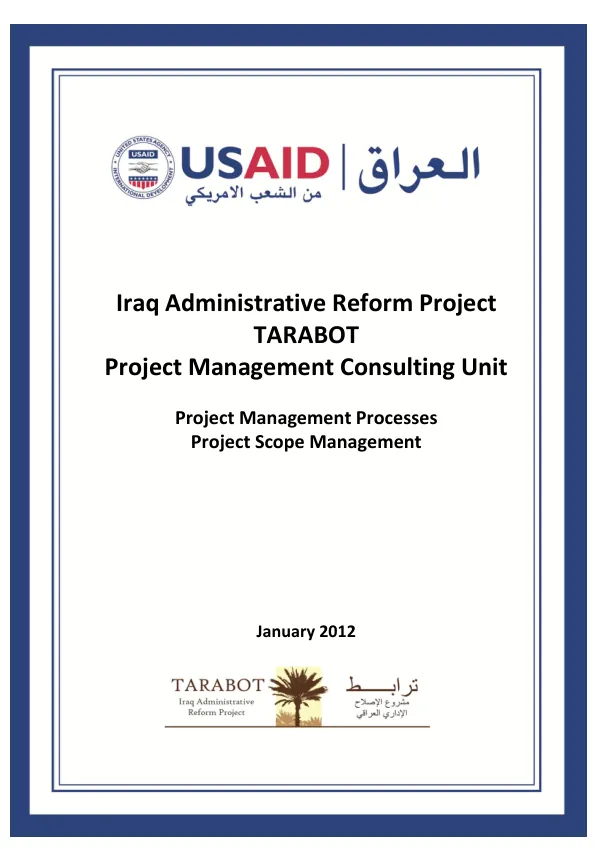 Project Management Processes Scope