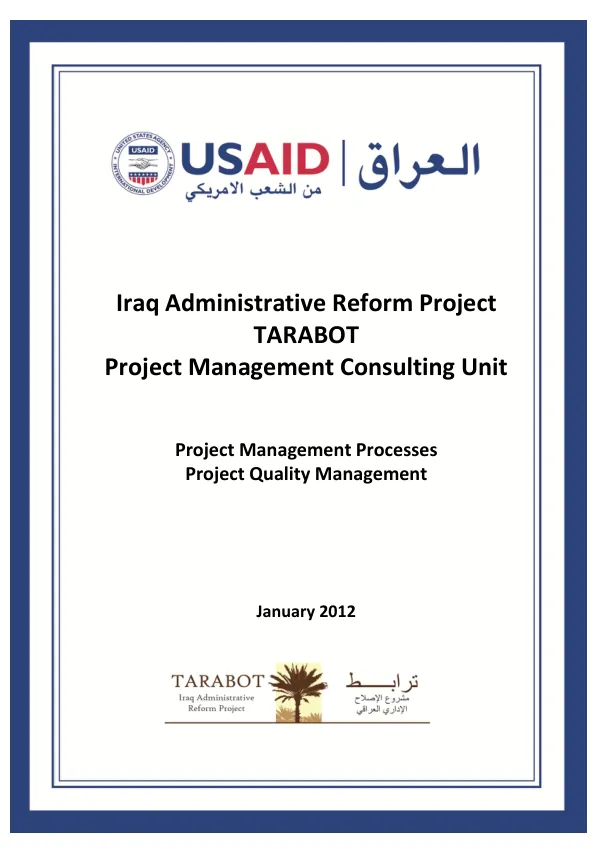 Project Management Processes Quality