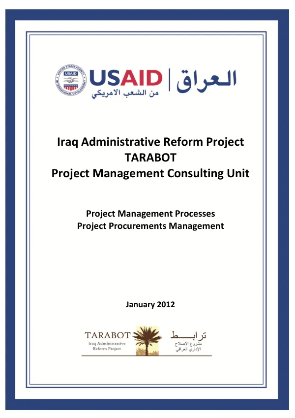 Project Management Processes Procurements