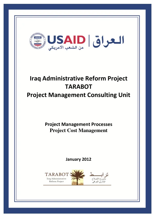 Project Management Processes Cost