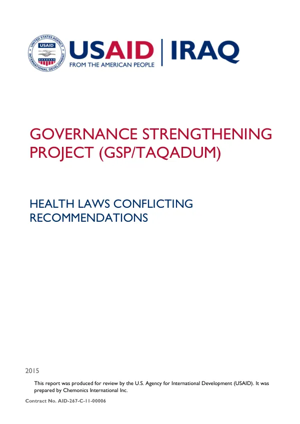 Health Laws Conflicting Recommendations