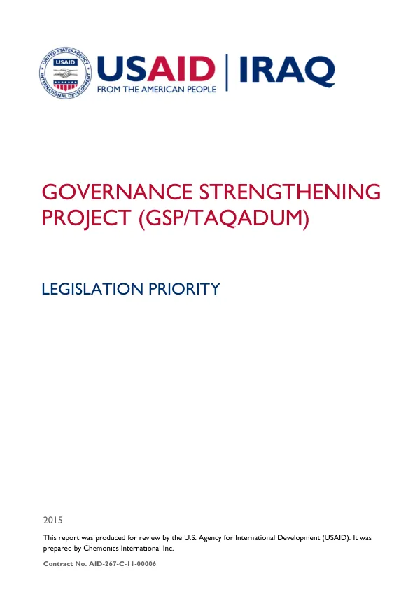 Legislation Priority