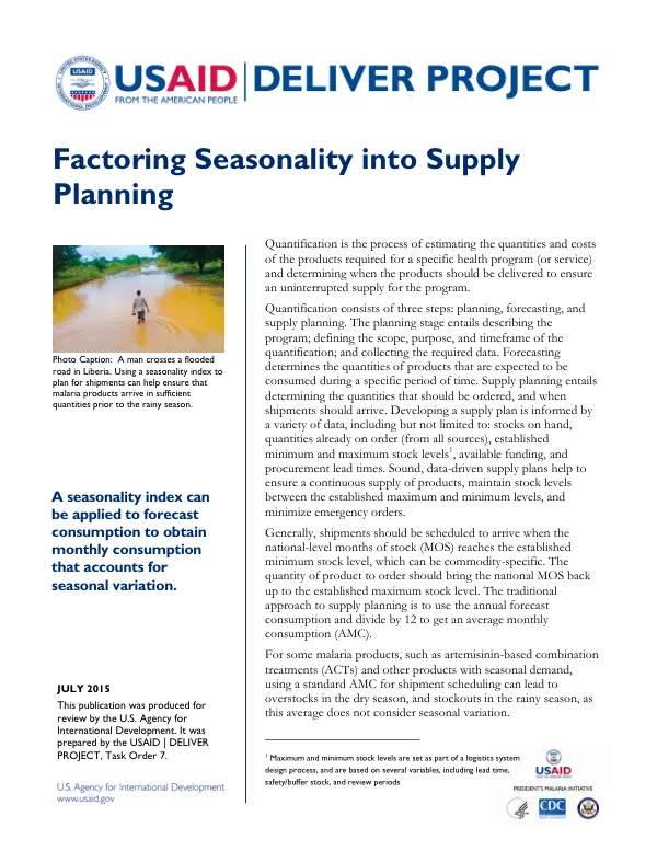 Factoring Seasonality into Supply Planning