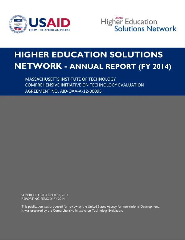 IHPB Annual Report (First Project Year)
