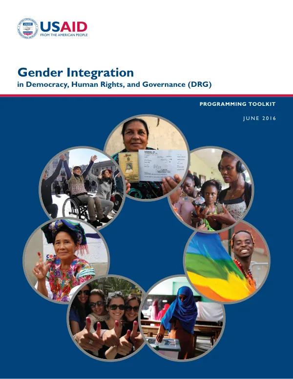 Gender integration in democracy, human rights, and governance (DRG) : programming toolkit