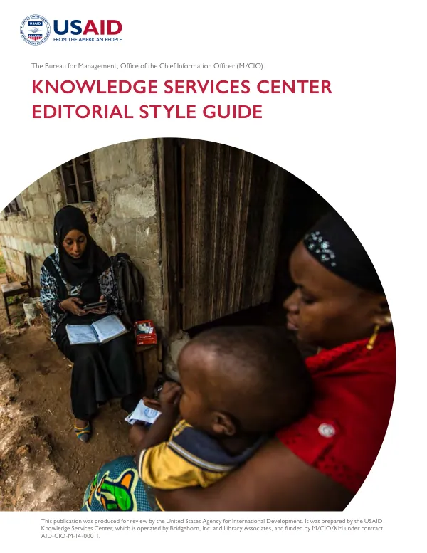 Knowledge Services Center editorial style guide