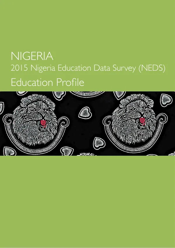 Nigeria 2015 Education Data Survey (NEDS) Education Profile