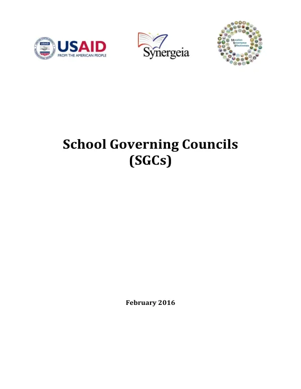 School governing councils (SGCs)