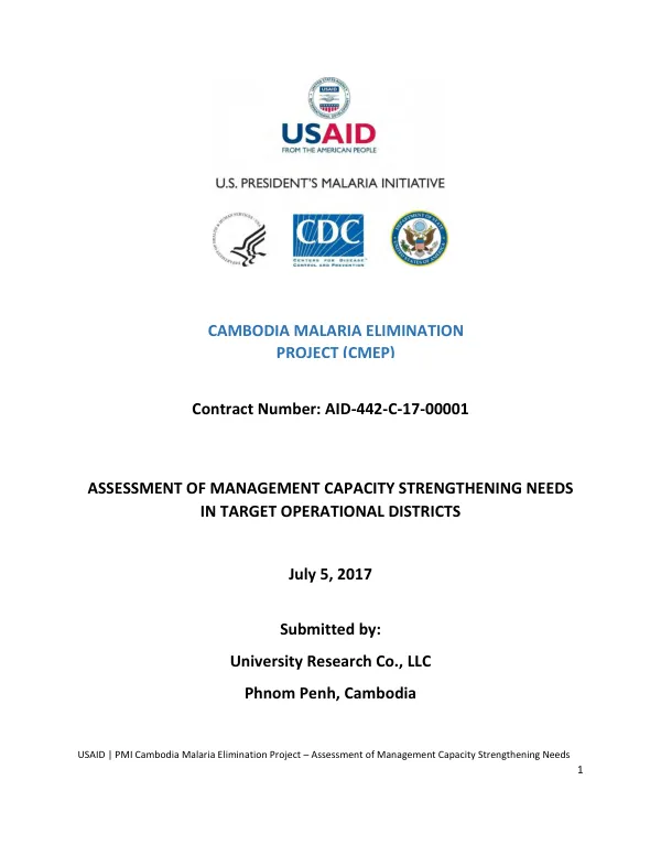 Lake Victoria Basin ecosystem profile assessment report