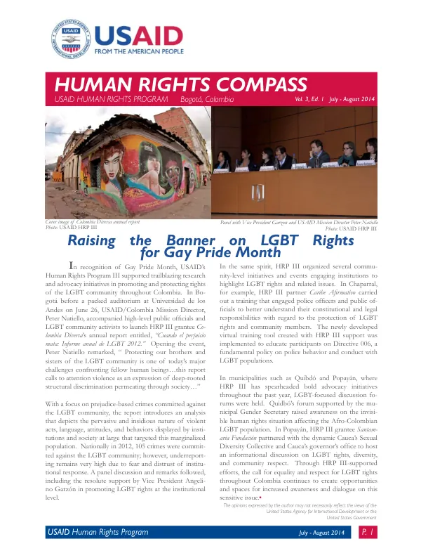 Human Rights Compass, Vol. 3, Ed. 1, July-August 2014