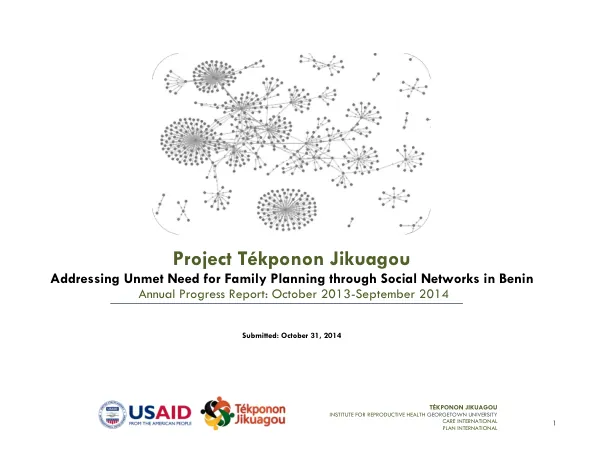 Tékponon Jikuagou Annual Program Report to USAID (October 2013-September 2014)