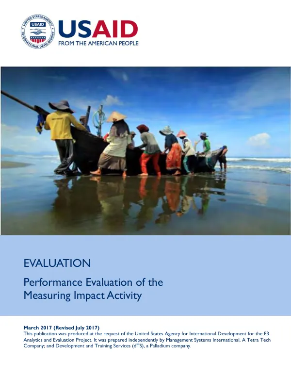 Performance evaluation of the measuring impact activity