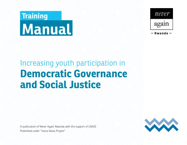 Training manual : increasing youth participation in democratic governance