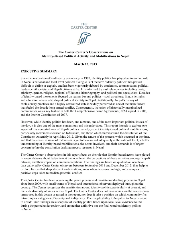 Final PCP close out report for five years, July 1st, 2011 to November 30th, 2016