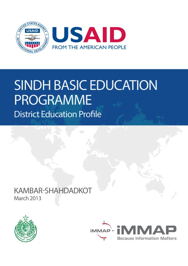 HICD assessment of the Ministry of National Education, vocational training, higher education, and scientific research- Morocco : final report for the Department of National Education