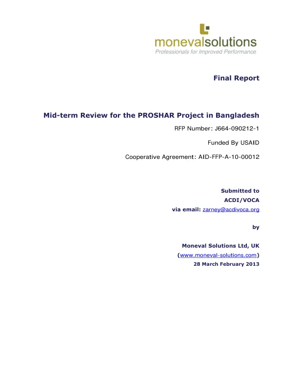 Abyei rehabilitation initiative (ARI) : mid-term evaluation and phase III baseline survey