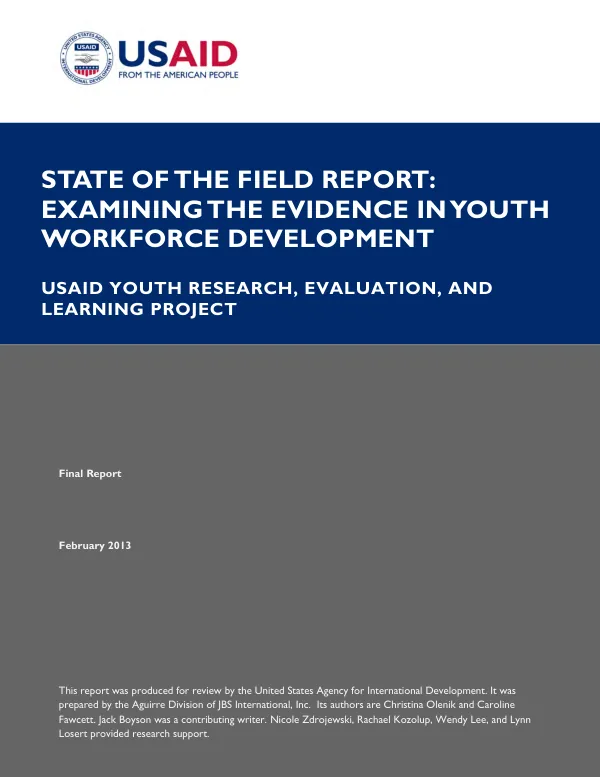 Assessment of integrated workforce development and sexual and reproductive health interventions