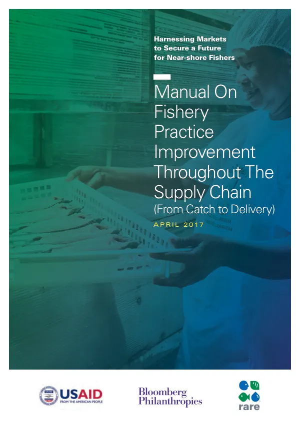 Manual on fishery practice improvement throughout the supply chain (from catch to delivery)