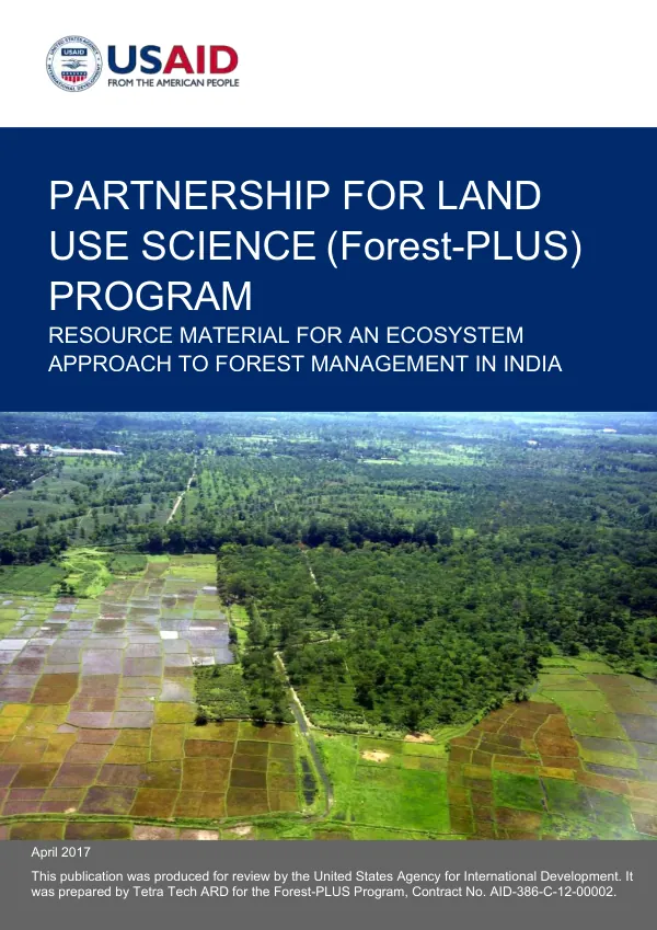 Resource material for an ecosystem approach to forest management in India
