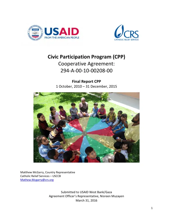 Global give back circle program mid-term performance evaluation report